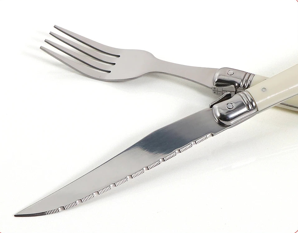 Ivory Laguiole Flatware Cutlery Set