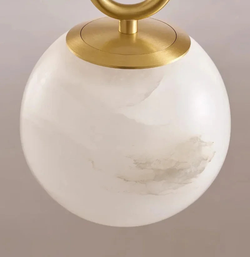 Ring Ball Mable Pendant Light Spherical Orb Industrial Pendant Light