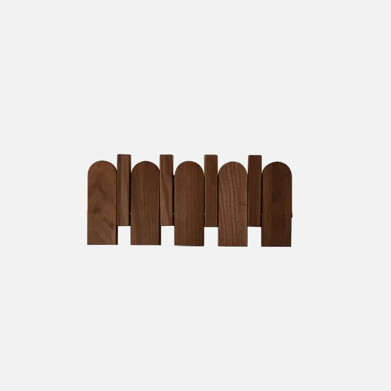 Walnut Wood Coat Rack