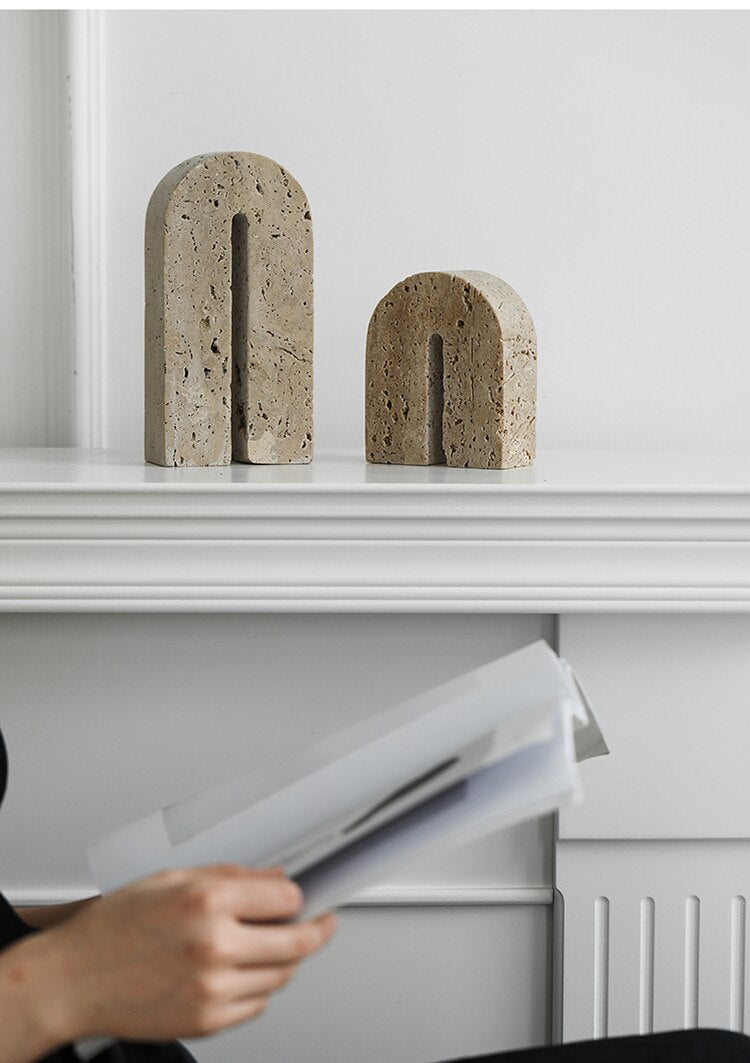 U Tower Stone Book Stand Holder