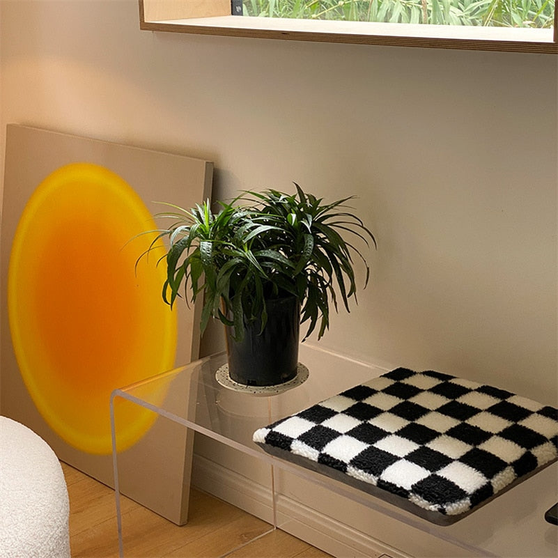 Checkerboard Diamond Seat Cushions