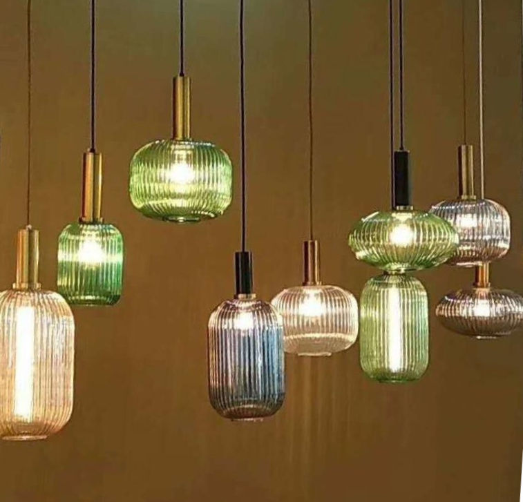 Home Lighting Creative Pendant Lamp Modern Lantern Stripe