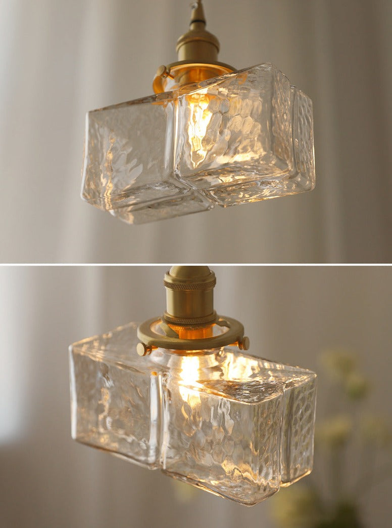 Pendant Glass Light Minimalist Creative Brass Lamp