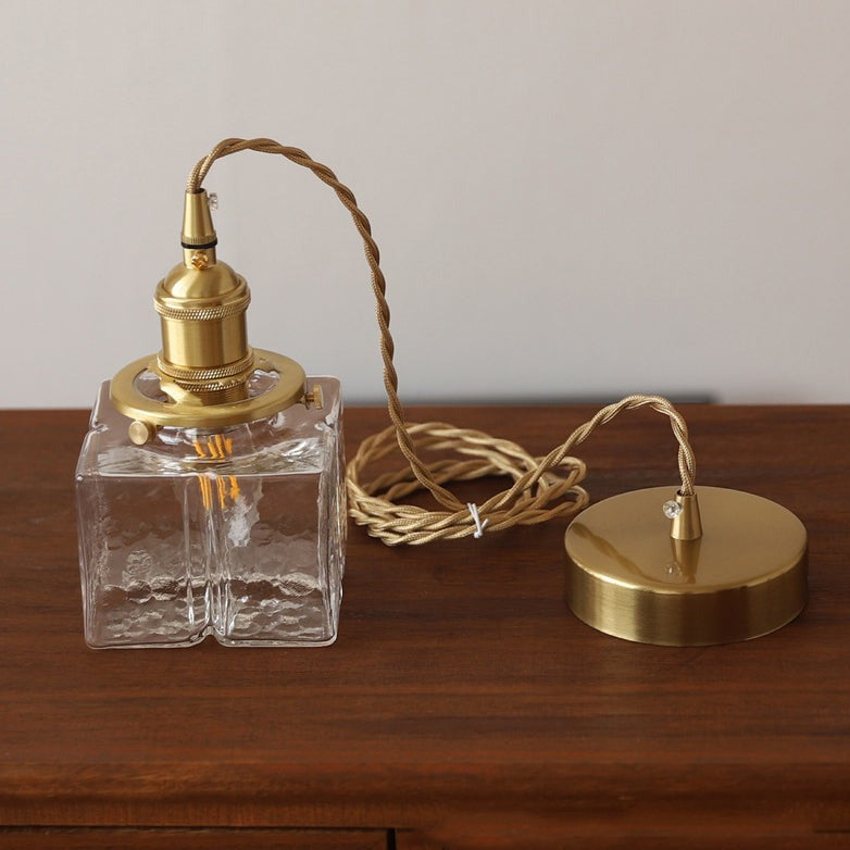 Pendant Glass Light Minimalist Creative Brass Lamp