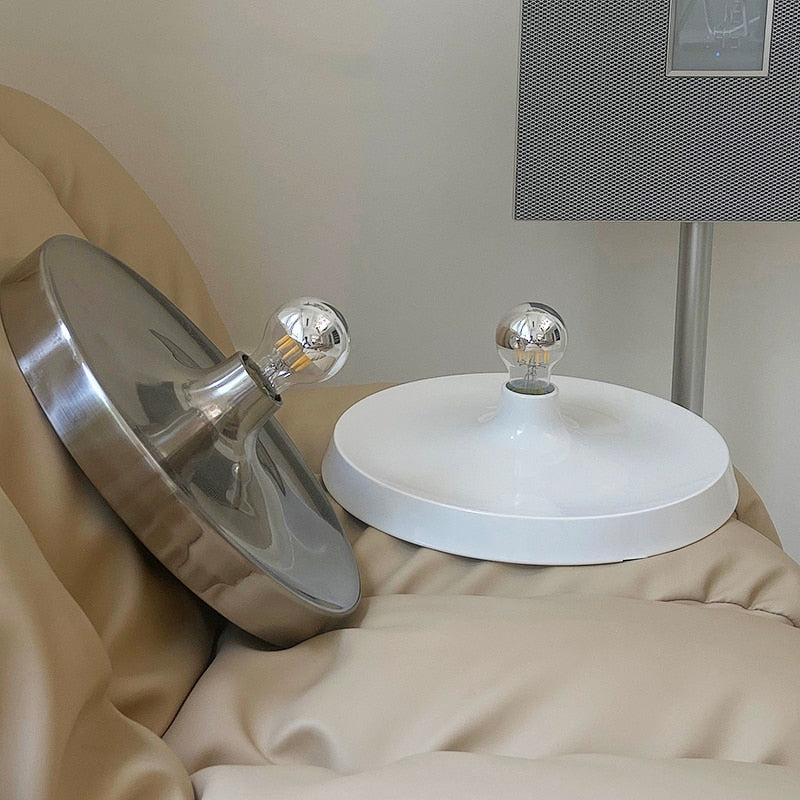 Metallic Wall Lamp Gold Black White Color Light
