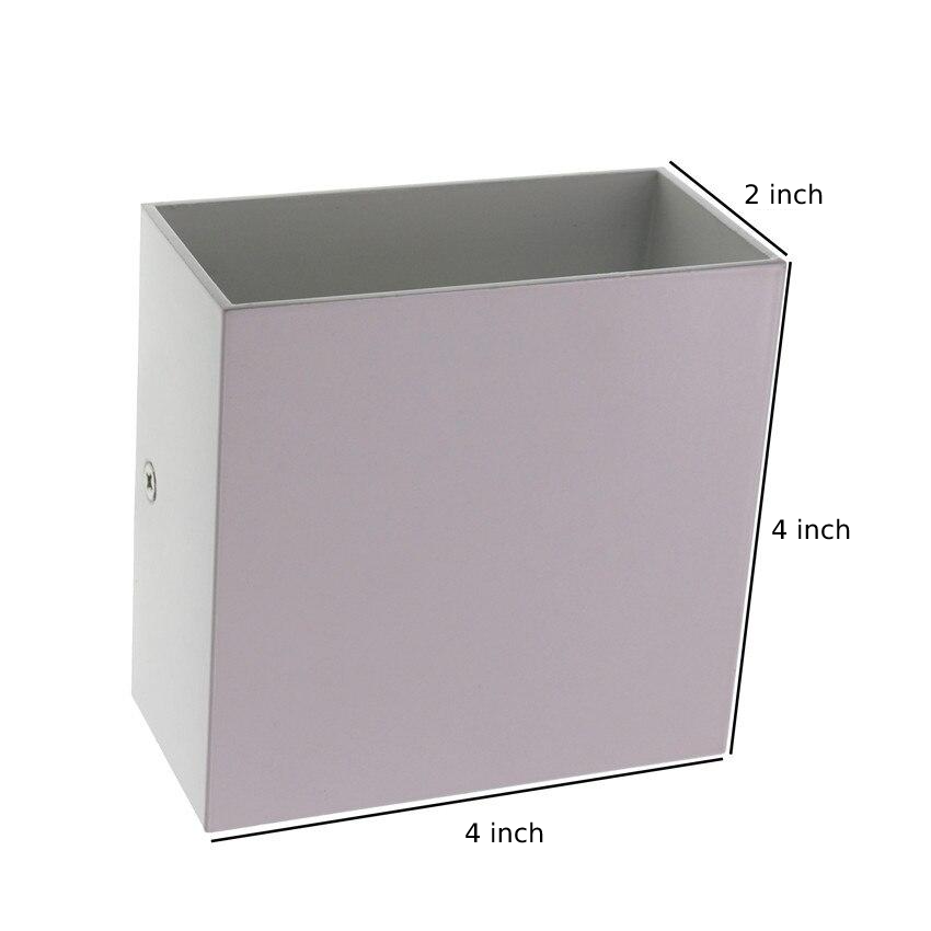 white Metal Cube Led Wall Light