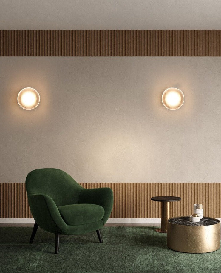 LED Wall Lamp Glass and Aluminum Light Plexy glass designer wall lamp modern