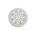 Floral medallion round rectangle bath mat tufted plush rug absorbent soft pile rug