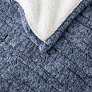 Marbled Sherpa Heated Throw Blanket Plush Reversible Cozy Electric Warming Cover