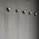 Chrome raindrop wall hooks modern minimalist silver decorative hanger