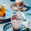 boba glass cup with lid and straw heat resistant glass cup with cleaning brush