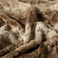 Zuri Oversized Faux Fur Throw Blanket Luxurious Plush Soft Decorative Accent