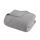 Bree Knit Throw and Pillow Set Textured Soft Blanket Cozy Living Room Accent