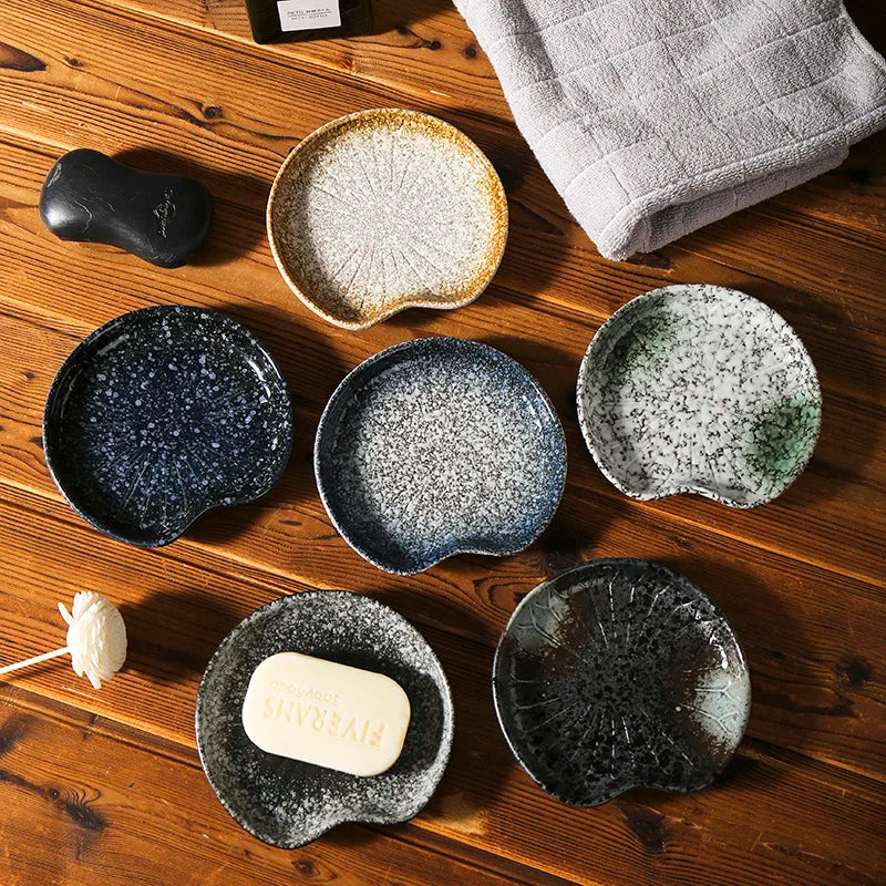 Artisan Glazed Ceramic Soap Dish