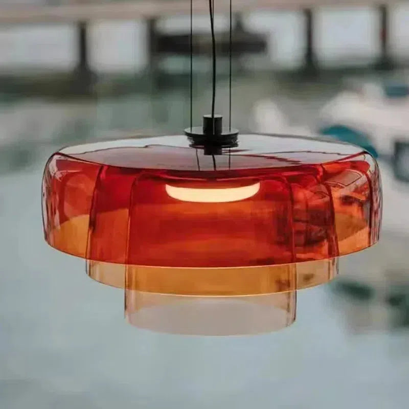Aurora Layered Glass Pendant Light