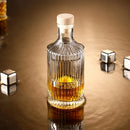 Crystal decanter whiskey airtight elegant durable barware