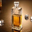 Crystal decanter whiskey airtight elegant durable barware