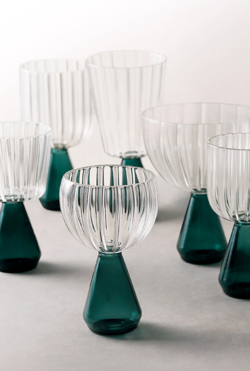 Glass Goblet Vintage Champagne Glass