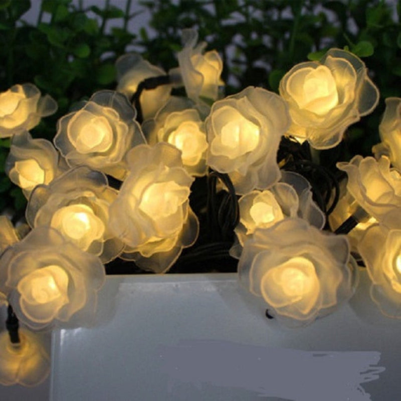 Floral Garden Multi-Color Solar Powered LED Strips
