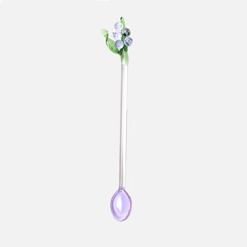 Floral Glass Stirrer