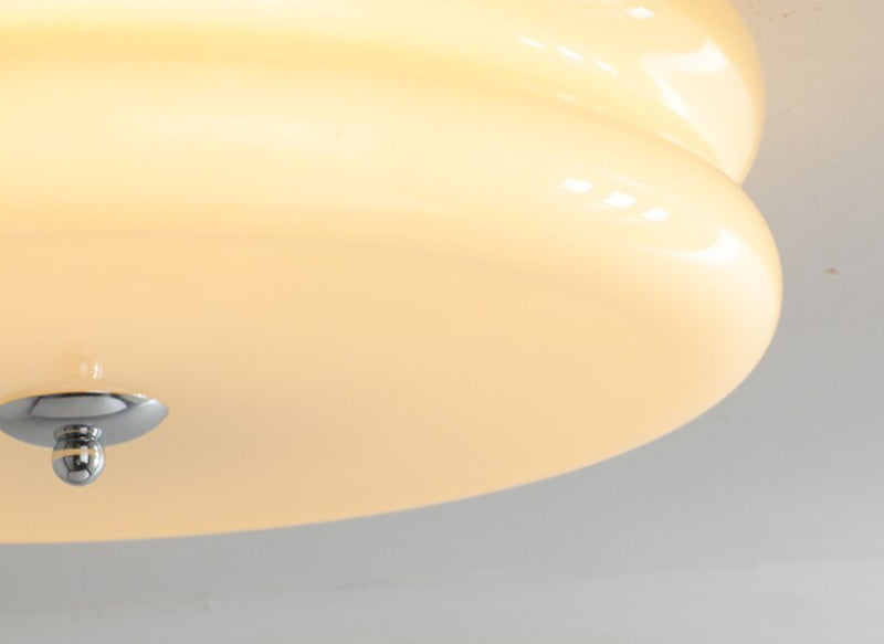 French Glass Ceiling Light