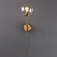 Glass Torch Brass Wall Light - Final Sale-Letifly Lights and Decor