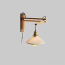 Walnut Wood Adjustable Wall Lamp
