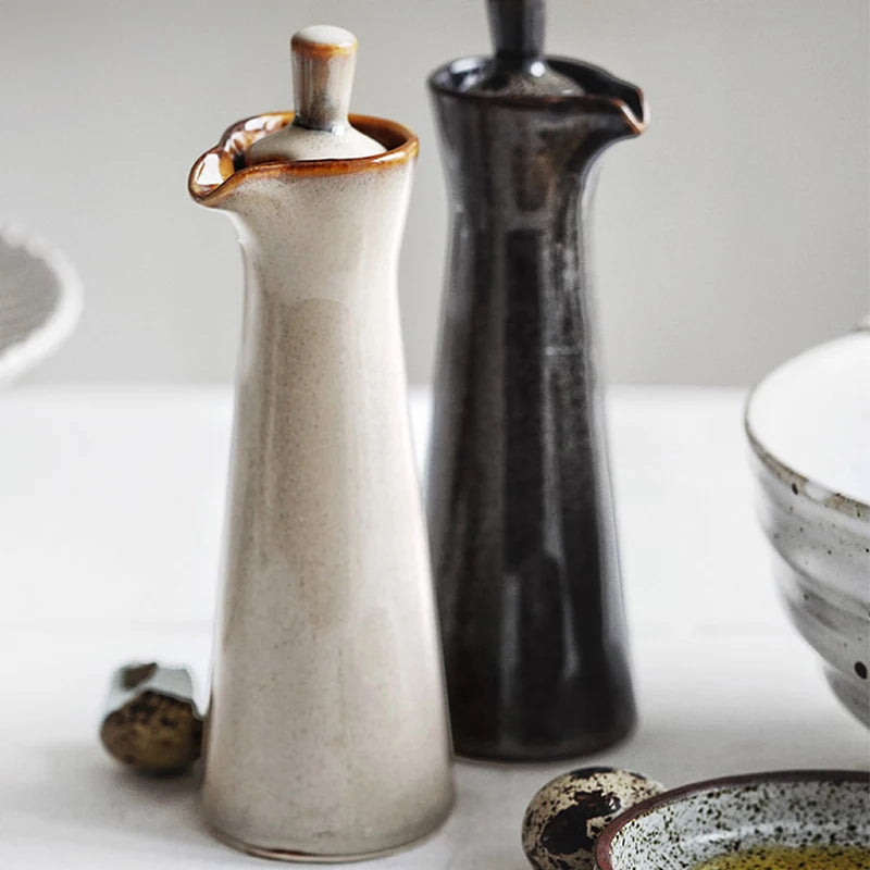 Kiln-Glazed Ceramic Seasoning Pot