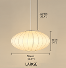 Japanese Silk Pendant Light-Letifly Lights and Decor