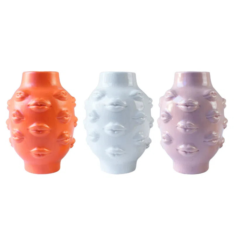 Lush Lips Ceramic Vase