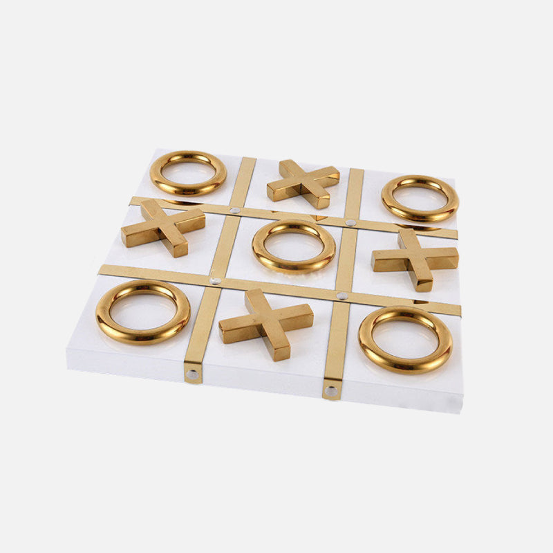 Luxury Glass Chess / Tic Tac Toe Board Set
