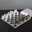 Luxury Glass Chess / Tic Tac Toe Board Set