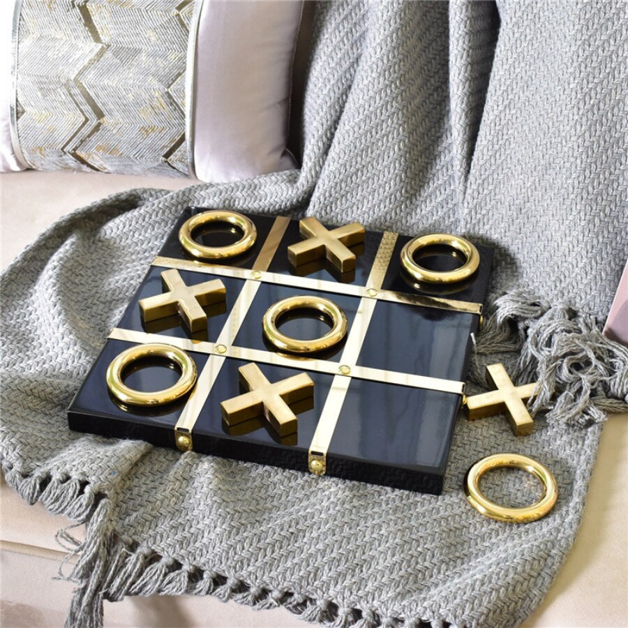 Luxury Glass Chess / Tic Tac Toe Board Set