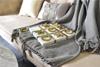 Luxury Glass Chess / Tic Tac Toe Board Set