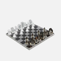 Luxury Glass Chess / Tic Tac Toe Board Set