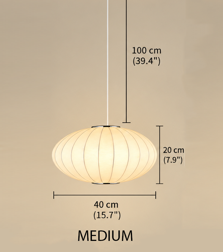 Japanese Silk Pendant Light-Letifly Lights and Decor