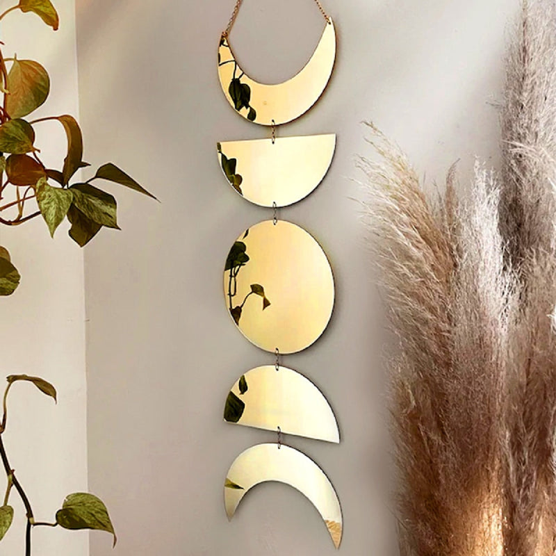 Moon Phase Mirror Wall Accent