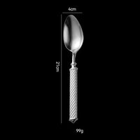 Roman Rope 304 Stainless Steel Cutlery Set Hotel Western-Style Cutlery High-End Heavy Feel Steak Knife-Letifly Lights and Decor