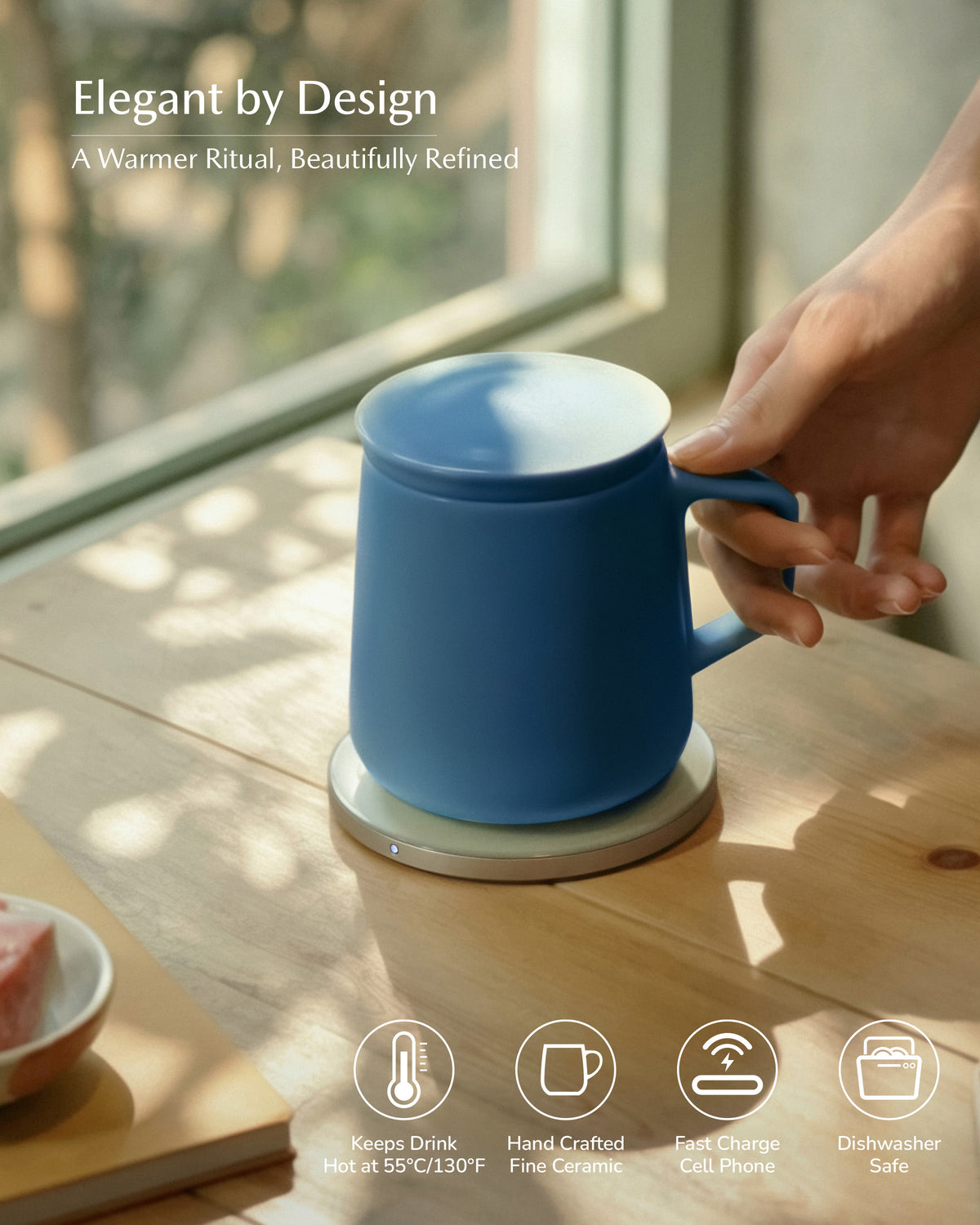 Neo Self-heating Mug Set - Deep Navy-Letifly Lights and Decor