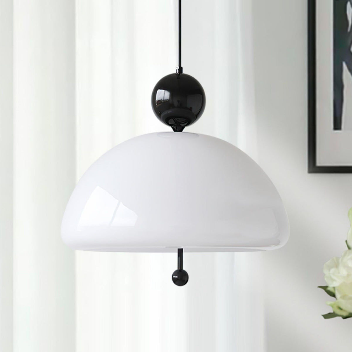 Olivia Vintage Bell Glass LED Pendant Lamp-Letifly Lights and Decor