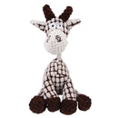 Plush corduroy squeaky dog toy animal shape durable chew toy for puppies and dogs