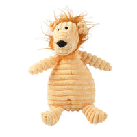 Plush corduroy squeaky dog toy animal shape durable chew toy for puppies and dogs