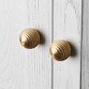 Brass Drawer Knob Gold Thread Shape Furniture Handle Kitchen Cabinet Handle Single Hole Ball Bedroom Wardrobe Handle-Letifly Lights and Decor