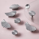 Santaya Brass Cabinet Pulls Cup Flat Chrome Drawer Pulls Kitchen Cupboard Bathroom Dresser Cabinet Knob Hardware Silver Handles-Letifly Lights and Decor