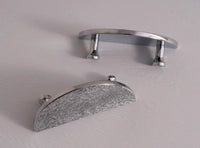 Solid Brass Cabinet Handle Round Kitchen Cabinet Pull High-end Luxury Wardrobe Chrome Silver Pulls Furniture Drawer Knob-Letifly Lights and Decor