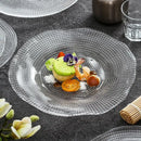 Creative Transparent Glass Western Food Plate Kitchen Tableware Living Room Home Coffee Table Dried Fruit Snacks Display Tray-Letifly Lights and Decor