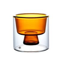Heat Resistant High Borosilie Glass Double Layered Coffee Tea Cup Ins Sle Wine Glass Tasting Cup Water Cup AroN Colored-Letifly Lights and Decor