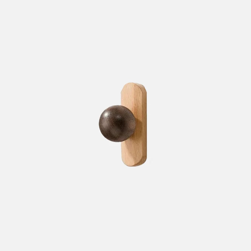 solid wood hemisphere cabinet pulls minimalist round drawer handles natural wood furniture hardware