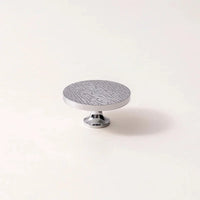 Solid Brass Cabinet Handle Round Kitchen Cabinet Pull High-end Luxury Wardrobe Chrome Silver Pulls Furniture Drawer Knob-Letifly Lights and Decor