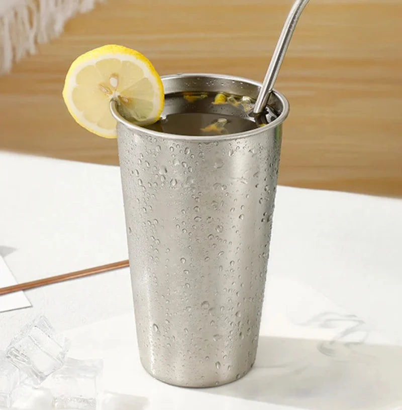 The EverCup Stainless steel camping indoor outdoor cup textured finish large capacity drinkware